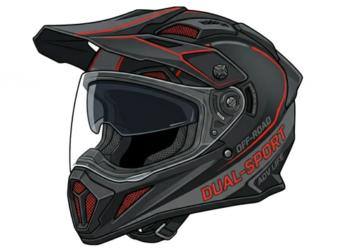 Dual-Motorradhelme