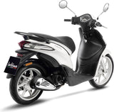 Komplette Auspuffanlage Ohne Katalysator Und Ohne Geräuschzulassung Sitoplus Edelstahl - Leovince Kompatibel Mit Piaggio Vespa Sprint 50 3V Iget 4T (2018-2020)