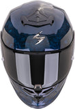 Integralhelm Für Motorrad Scorpion Exo Exo-R1 Evo Carbon Air Carbon Fiber Blau Onyx Grösse Xs