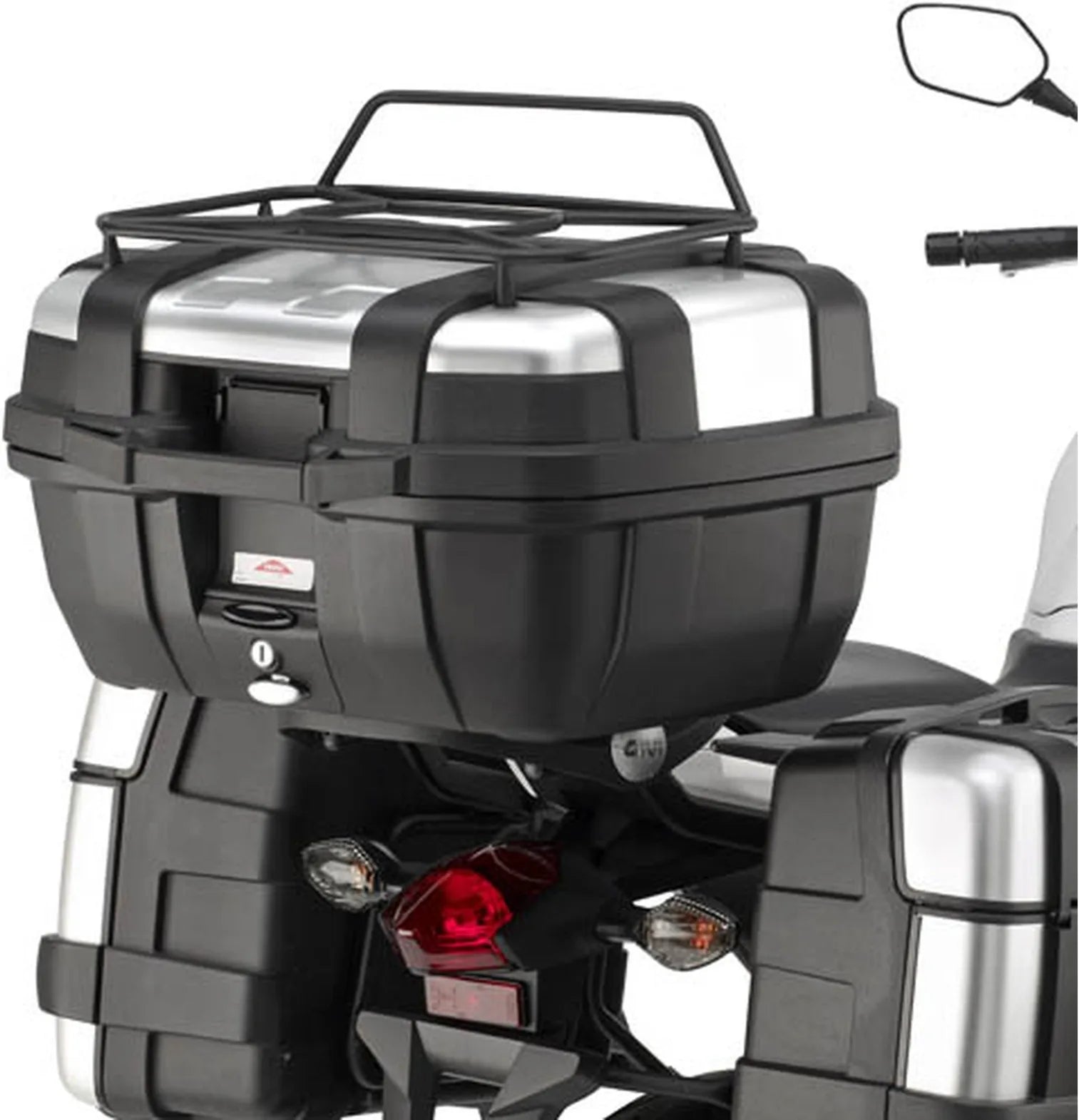 Motorradkoffer Monolock Alpina Aluminium 44 Lt Alpina Aluminium - Givi Kompatibel Mit Honda Nc 750 S - Dct (2014-2015)
