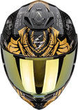 Integralhelm Für Motorrad Scorpion Exo Exo-1500 Air Ultra Tct Schwarz Grau Gold Apus Grösse M