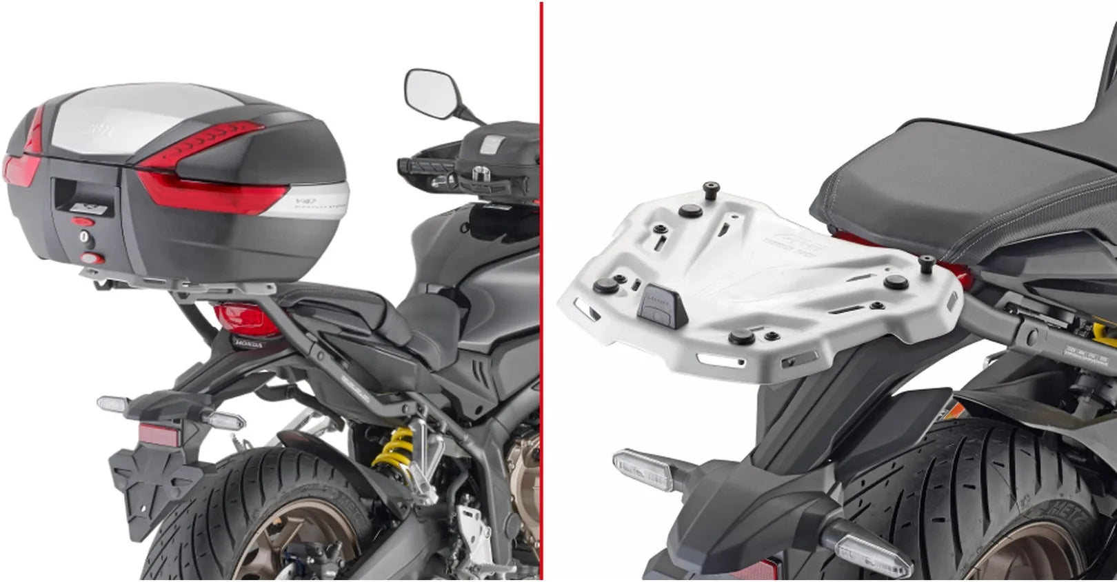 Motorradkoffer Monolock Schwarz Tech 30 Lt C30Nt Technopolymer - Givi Kompatibel Mit Honda Cb 650 R (2019-2020)