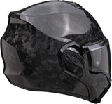 Full-Face Motorcycle Helmet Scorpion Exo Exo-Tech Evo Carbon Carbon Fiber Black Onyx Size L