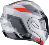 Klapphelm Für Motorrad Scorpion Exo Exo-Tech Evo Polycarbonate Grau Rot Socius Grösse Xs