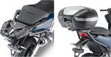 Motorradkoffer Monokey Trekker Aluminium Schwarz 46 Lt Trekker Aluminium - Givi Kompatibel Mit Honda Forza 750 (2021-2024)