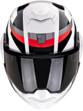 Klapphelm Für Motorrad Scorpion Exo Exo-Tech Evo Pro Ultra Tct Grau Schwarz Rot Acuti Grösse Xl