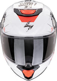 Integralhelm Für Motorrad Scorpion Exo Exo-Jnr Air Polycarbonate Weiß Schwarz Boum Grösse L