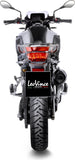 Auspuffendrohr Ohne Geräuschzulassung Nero Edelstahl Endkappe Carbon Fiber - Leovince Kompatibel Mit Bmw F 750 Gs (2018-2024)
