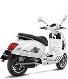 Auspuffendrohr Ohne Geräuschzulassung Nero Edelstahl Endkappe Carbon Fiber - Leovince Kompatibel Mit Piaggio Vespa Gts 300 Hpe (2019-2020)