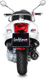 Auspuffendrohr Ohne Geräuschzulassung Nero Edelstahl Endkappe Carbon Fiber - Leovince Kompatibel Mit Piaggio Vespa Gts 300 Hpe (2019-2020)