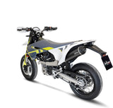 Auspuffendstück Mit Geräuschzulassung Nero Edelstahl Endkappe Carbon Fiber - Leovince Kompatibel Mit Husqvarna 701 Supermoto (2021-2024)
