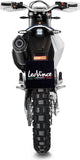 Auspuffendrohr Ohne Geräuschzulassung Nero Edelstahl Endkappe Carbon Fiber - Leovince Kompatibel Mit Husqvarna 701 Enduro - Lr (2021-2024)