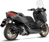 Auspuffendrohr Ohne Geräuschzulassung Nero Edelstahl Endkappe Carbon Fiber - Leovince Kompatibel Mit Yamaha X-Max 300 (2021-2024)