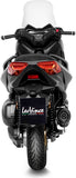Auspuffendrohr Ohne Geräuschzulassung Nero Edelstahl Endkappe Carbon Fiber - Leovince Kompatibel Mit Yamaha X-Max 300 (2021-2024)