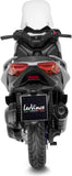 Komplette Abgasanlage Mit Katalysator Und Geräuschzulassung Nero Edelstahl Endkappe Carbon Fiber - Leovince Kompatibel Mit Yamaha X-Max 125 (2021-2024)