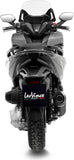 Auspuffendrohr Ohne Geräuschzulassung Nero Edelstahl Endkappe Carbon Fiber - Leovince Kompatibel Mit Honda Forza 350 (2021-2024)