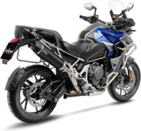 Auspuffendrohr Ohne Geräuschzulassung Nero Edelstahl Endkappe Carbon Fiber - Leovince Kompatibel Mit Triumph Tiger 1200 Gt (2025-2026)