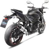 Auspuffendstück Mit Geräuschzulassung Lv One Evo Edelstahl Endkappe Carbon Fiber - Leovince Kompatibel Mit Suzuki Gsx-S 750 - Z Abs (2017-2020)