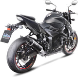 Auspuffendstück Mit Geräuschzulassung Lv One Evo Carbon Fiber Endkappe Carbon Fiber - Leovince Kompatibel Mit Suzuki Gsx-S 750 - Z Abs (2017-2020)