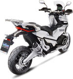 Auspuffendrohr Ohne Geräuschzulassung Lv Pro Edelstahl Endkappe Carbon Fiber - Leovince Kompatibel Mit Honda X-Adv 750 (2017-2024)