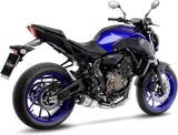 Komplette Abgasanlage Mit Katalysator Und Geräuschzulassung Lv One Evo Edelstahl Endkappe Carbon Fiber - Leovince Kompatibel Mit Yamaha Xsr 700 (2016-2020)