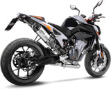 Auspuffendrohr Ohne Geräuschzulassung Lv One Evo Edelstahl Endkappe Carbon Fiber - Leovince Kompatibel Mit Ktm 790 Duke - L A2 (2018-2020)