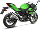 Auspuffendstück Mit Geräuschzulassung Lv One Evo Edelstahl Endkappe Carbon Fiber - Leovince Kompatibel Mit Kawasaki Ninja 500 - Se (2024-2026)
