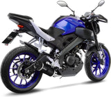 Komplette Abgasanlage Mit Katalysator Und Geräuschzulassung Lv One Evo Carbon Fiber Endkappe Carbon Fiber - Leovince Kompatibel Mit Yamaha Mt-125 (2017-2019)