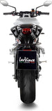 Auspuffendrohr Ohne Geräuschzulassung Lv One Evo Edelstahl Endkappe Carbon Fiber - Leovince Kompatibel Mit Triumph Street Triple 765 R - Sa2 (2020-2022)