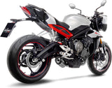 Exhaust Tip Without Sound Certification Lv One Evo Carbon Fiber Carbon Fiber End Cap - Leovince Compatible With Triumph Street Triple 765 Rs (2020-2022)