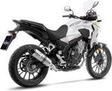 Auspuffendrohr Ohne Geräuschzulassung Lv One Evo Edelstahl Endkappe Carbon Fiber - Leovince Kompatibel Mit Honda Cbr 500 R (2019-2023)