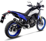 Auspuffendstück Mit Geräuschzulassung Lv One Evo Edelstahl Schwarz Endkappe Carbon Fiber - Leovince Kompatibel Mit Yamaha Ténéré 700 Extreme (2021-2024)