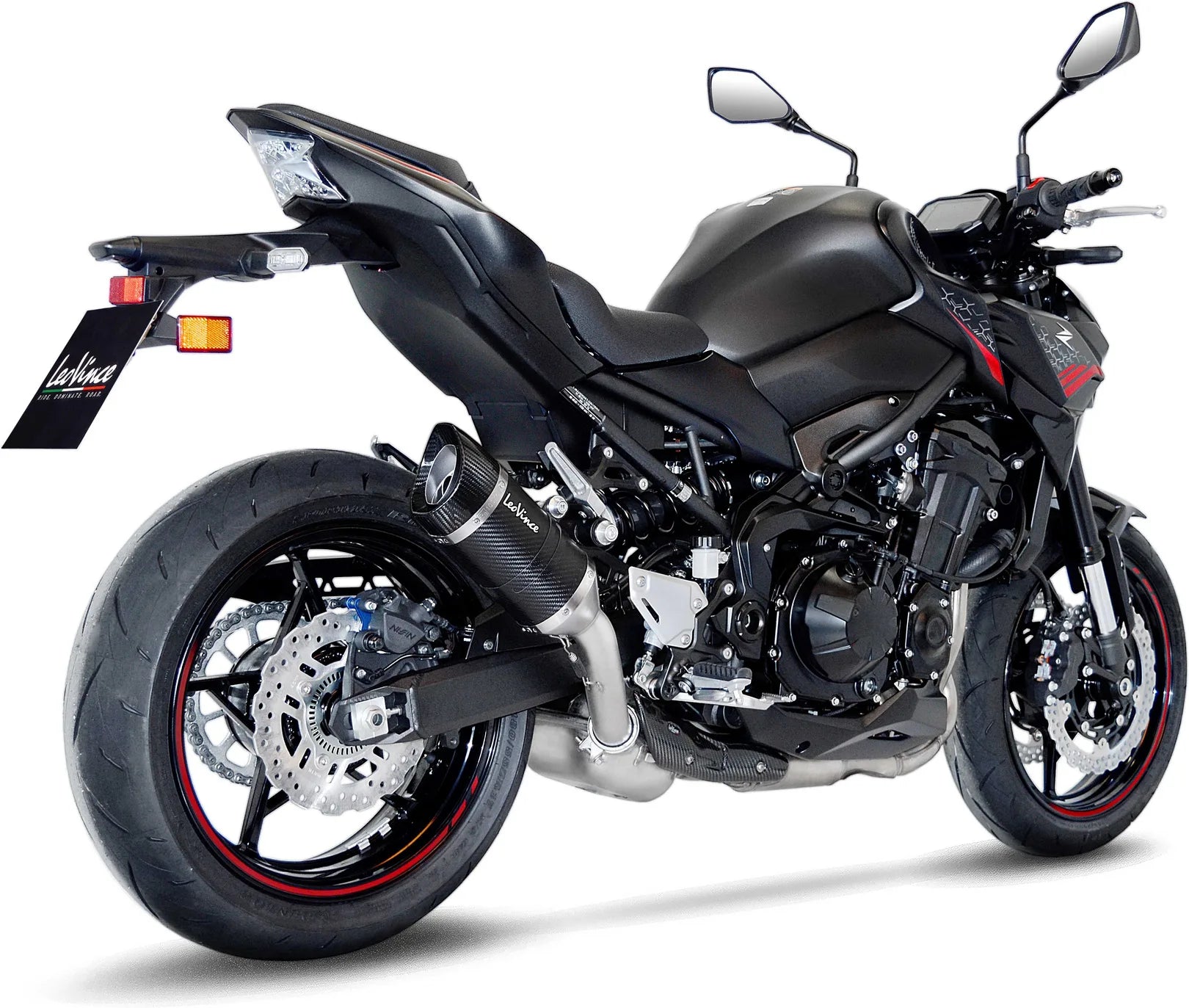 Auspuffendstück Mit Geräuschzulassung Lv Pro Carbon Fiber Endkappe Carbon Fiber - Leovince Kompatibel Mit Kawasaki Z 900 (2020-2024)