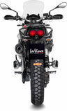Auspuffendstück Mit Geräuschzulassung Lv One Evo Edelstahl Endkappe Carbon Fiber - Leovince Kompatibel Mit Moto Guzzi V85 Tt (2019-2023)