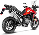 Auspuffendstück Mit Geräuschzulassung Lv One Evo Edelstahl Endkappe Carbon Fiber - Leovince Kompatibel Mit Triumph Tiger 900 Rally (2020-2023)