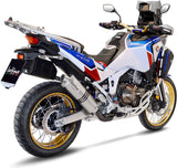 Auspuffendrohr Ohne Geräuschzulassung Lv One Evo Edelstahl - Leovince Kompatibel Mit Honda Crf 1100 L Africa Twin Adventure Sports (2020-2023)