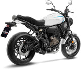 Komplette Abgasanlage Mit Katalysator Und Geräuschzulassung Lv One Evo Edelstahl Schwarz Endkappe Carbon Fiber - Leovince Kompatibel Mit Yamaha Xsr 700 (2021-2024)
