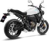 Komplette Abgasanlage Mit Katalysator Und Geräuschzulassung Lv One Evo Edelstahl Endkappe Carbon Fiber - Leovince Kompatibel Mit Yamaha Xsr 700 (2021-2024)