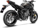 Komplette Auspuffanlage Ohne Katalysator Und Ohne Geräuschzulassung Lv One Evo Edelstahl Endkappe Carbon Fiber - Leovince Kompatibel Mit Yamaha Xsr 700 (2021-2024)