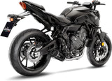 Komplette Auspuffanlage Ohne Katalysator Und Ohne Geräuschzulassung Lv One Evo Carbon Fiber Endkappe Carbon Fiber - Leovince Kompatibel Mit Yamaha Xsr 700 (2021-2024)