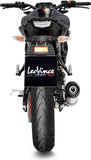 Complete Catalytic Exhaust System With Sound Certification Lv One Evo Stainless Steel Carbon Fiber End Cap - Leovince Compatible With Yamaha Yzf-R 125 (2021-2024)
