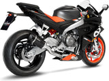 Komplette Auspuffanlage Ohne Katalysator Und Ohne Geräuschzulassung Lv Pro Carbon Fiber Endkappe Carbon Fiber - Leovince Kompatibel Mit Aprilia Tuono 660 (2021-2024)