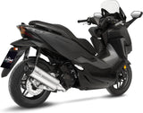 Komplette Auspuffanlage Ohne Katalysator Und Ohne Geräuschzulassung Lv One Evo Edelstahl Endkappe Carbon Fiber - Leovince Kompatibel Mit Honda Forza 125 (2021-2024)