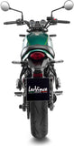 Komplette Abgasanlage Mit Katalysator Und Geräuschzulassung Lv One Evo Edelstahl Schwarz Endkappe Carbon Fiber - Leovince Kompatibel Mit Kawasaki Z 650 Rs (2022-2024)