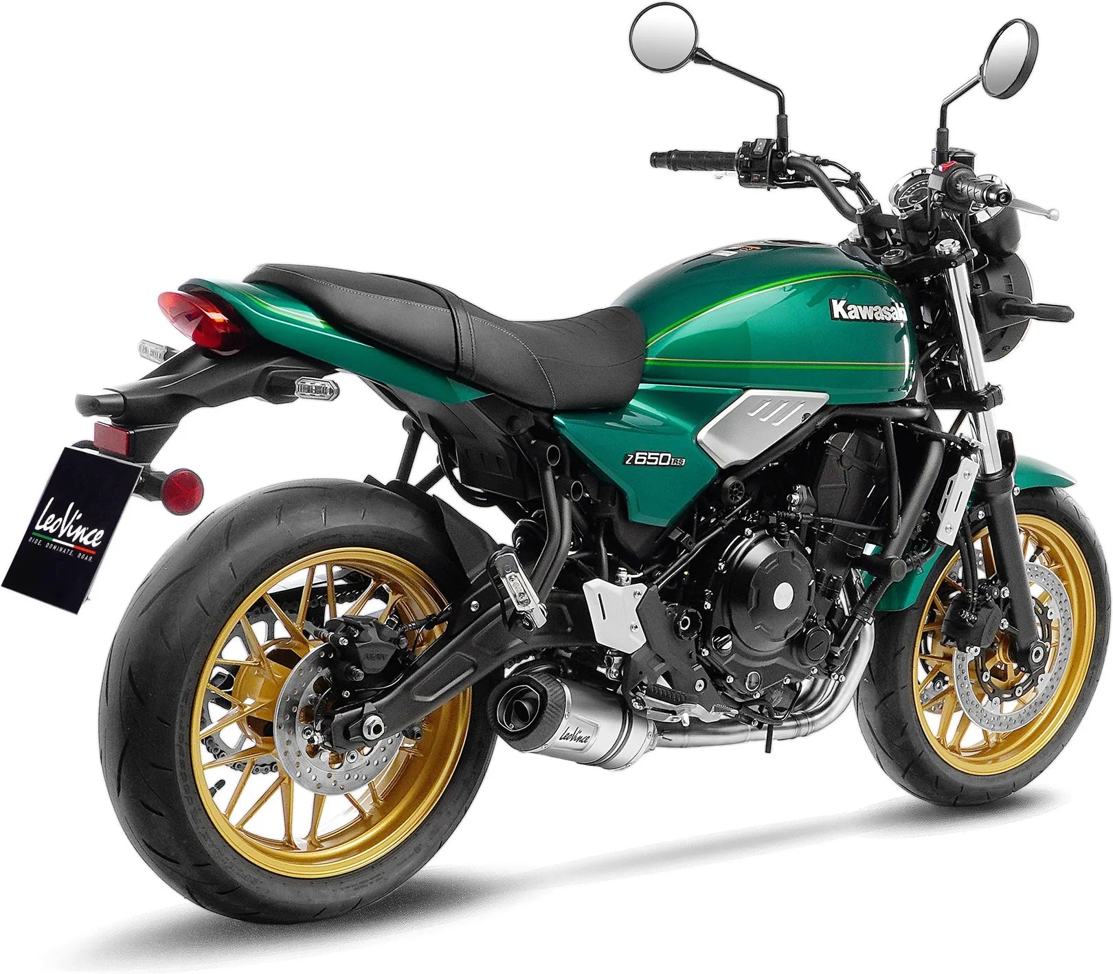 Komplette Abgasanlage Mit Katalysator Und Geräuschzulassung Lv One Evo Edelstahl Endkappe Carbon Fiber - Leovince Kompatibel Mit Kawasaki Versys 650 (2021-2024)