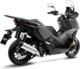 Auspuffendrohr Ohne Geräuschzulassung Lv One Evo Edelstahl Endkappe Carbon Fiber - Leovince Kompatibel Mit Honda Adv 350 (2022-2024)