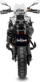 Auspuffendrohr Ohne Geräuschzulassung Lv One Evo Edelstahl Schwarz Endkappe Carbon Fiber - Leovince Kompatibel Mit Bmw F 800 Gs - Adventure (2017-2018)