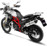 Auspuffendrohr Ohne Geräuschzulassung Lv One Evo Edelstahl Endkappe Carbon Fiber - Leovince Kompatibel Mit Bmw F 800 Gs - Adventure (2017-2018)
