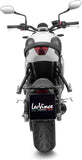 Complete Exhaust System Without Catalytic Converter And Without Sound Certification Lv One Evo Stainless Steel Carbon Fiber End Cap - Leovince Compatible With Triumph Tiger 660 Sport (2022-2024)