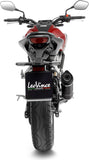 Complete Exhaust System Without Catalytic Converter And Without Sound Certification Lv One Evo Steel Black Carbon Fiber End Cap - Leovince Compatible With Honda Cb 125 R Neo Sports Café (2021-2023)